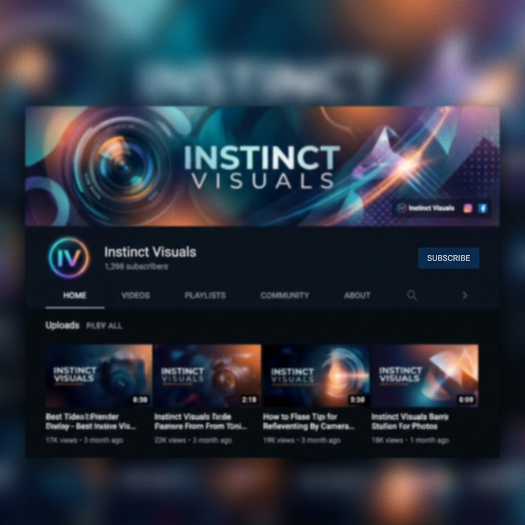 YouTube Channel Cover - Instinct Visuals